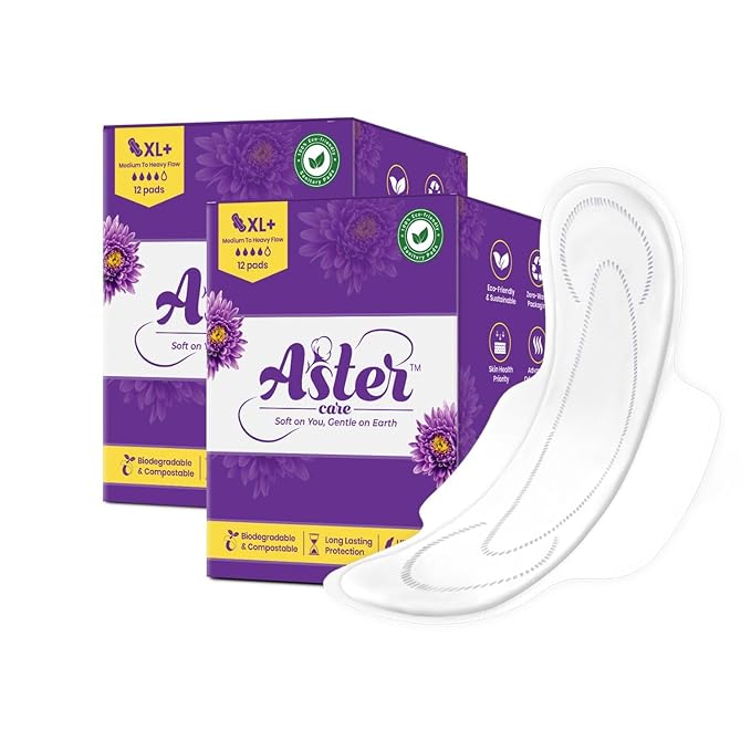 Astercare Biodegradable Sanitary pads XL+ Image 5