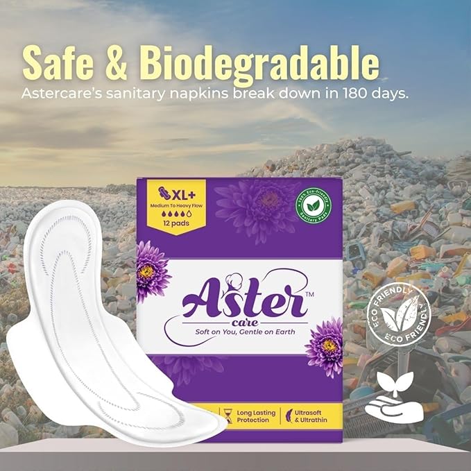 Astercare Biodegradable Sanitary pads XL+ Image 3